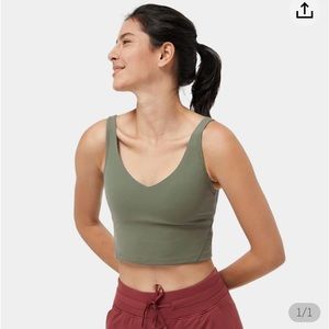 Halara Cloudful Padded V Neck Cropped Yoga Tank Top